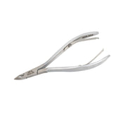 HNSS-A019, HAAN Semi-Square Jaw Cuticle Nipper – 14, Double Spring (Matt Grey), Stainless Steel 420