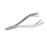 HNSS-A020, HAAN Semi-Square Jaw Cuticle Nipper – 14, Double Spring (Polish Grey), Stainless Steel 420
