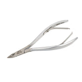 HNSS-A022, HAAN Semi-Square Jaw Cuticle Nipper – 16, Double Spring (Matt Grey), Stainless Steel 420
