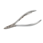 HNSQ-A001 Square Head HAAN Cuticle Nipper, Matt Grey, Jaw 14, Single Spring,Stainless Steel 420