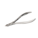 HNSQ-A002 Square Head HAAN Cuticle Nipper, (Polish Grey), Jaw 14, Single Spring, Stainless Steel 420