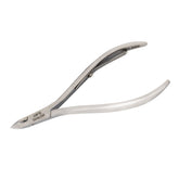 HNSS-A008 Semi-Square Head Cuticle Nipper, Jaw 16, Single Spring, Stainless Steel 420