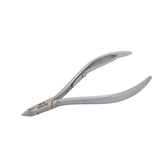 HNSS-B037 Semi-Square Head Cuticle Nipper, Jaw 16, Single Spring, Matt Grey, Stainless Seel 420