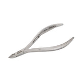 HNSS-B038 Semi-Square Head Cuticle Nipper, Jaw 16, Single Spring, Polish Grey, Stainless Seel 420