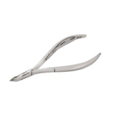 HNRD-B040 Round Head Cuticle Nipper, Jaw 14, Single Spring, Polish Grey, Stainless Steel 420