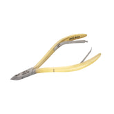 HNSS-B054 Semi-Square Head , (Half Gold), Jaw 16 , Double Spring Cuticle Nipper Stainless Steel 420