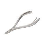 HNRD-B056 Round Head , (Polish Grey), Jaw 14 , Double Spring Cuticle Nipper Stainless Steel 420