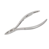 HNSQ-E122 Square Head Cuticle Nipper, Jaw 14, Single Spring, Polish Grey, Stainless Steel 420