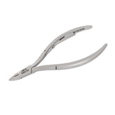 HNSQ-E124 Square Head Cuticle Nipper, Jaw 16, Single Spring, Polish Grey, Stainless Steel 420