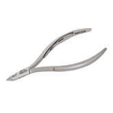 HNRD-E130 Round Head Cuticle Nipper, Jaw 14, Single Spring, Polish Grey, Stainless Steel 420