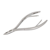 HNRD-E146 Round Head , (Polish Grey), Jaw 14 , Double Spring Cuticle Nipper Stainless Steel 420