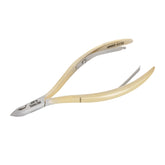 HNRD-E150 Round Head , (Half Gold), Jaw 16 , Double Spring Cuticle Nipper Stainless Steel 420