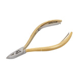 HNSQ-D108 Square Head , (Half Gold), Jaw 16 , Double Spring Cuticle Nipper Stainless Steel 420