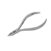HNSQ-D091 Square Head HAAN Cuticle Nipper, Matt Grey, Jaw 14, Single Spring,Stainless Steel 420