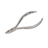 HNSQ-D094 Square Head Cuticle Nipper, Jaw 16, Single Spring, Polish Grey, Stainless Steel 420