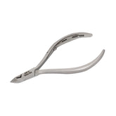 HNSS-D098 Semi-Square Head Cuticle Nipper, Jaw 16, Single Spring, Polish Grey, Stainless Steel 420