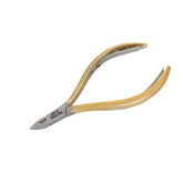 HNSS-D111 Semi-Square Head , (Half Gold), Jaw 14 , Double Spring Cuticle Nipper Stainless Steel 420