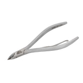 HNSQ-F151 Square Head Cuticle Nipper, Jaw 14, Single Spring, Matt Grey, Stainless Steel 420