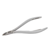 HNSS-F155 Semi-Square Head Cuticle Nipper, Jaw 14, Single Spring, Matt Grey, Stainless Steel 420