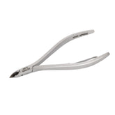 HNSS-F158 Semi-Square Head Cuticle Nipper, Jaw 16, Single Spring, Polish Grey, Stainless Steel 420