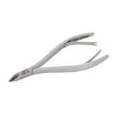 HNSQ-F163 Square Head , (Matt Grey), Jaw 14 , Double Spring Cuticle Nipper Stainless Steel 420