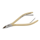 HNSQ-F168 Square Head , (Half Gold), Jaw 16 , Double Spring Cuticle Nipper Stainless Steel 420