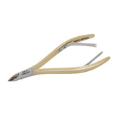 HNSS-F171 Semi-Square Head , (Half Gold), Jaw 14 , Double Spring Cuticle Nipper Stainless Steel 420