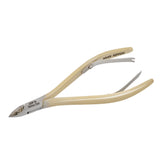 HNSS-F174 Semi-Square Head , (Half Gold), Jaw 16 , Double Spring Cuticle Nipper Stainless Steel 420