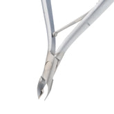 HNRD-B039 Round Head Cuticle Nipper, Jaw 14, Single Spring, Matt Grey, Stainless Seel 420