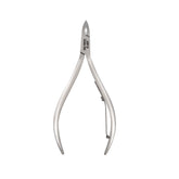 HNSQ-B032 Square Head Cuticle Nipper, Jaw 14, Single Spring, Polish Grey, Stainless Steel 420