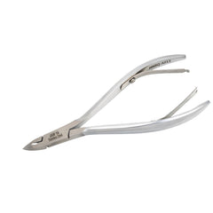 HNSQ-A013, HAAN Square Jaw Cuticle Nipper – 14, Double Spring (Matt Grey), Stainless Steel 420