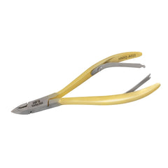 HNSQ-A015, HAAN Square Jaw Cuticle Nipper – 14, Double Spring (Half Gold), Stainless Steel 420