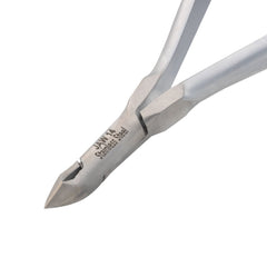HNRD-A025, HAAN Round Jaw Cuticle Nipper – 14, Double Spring (Matt Grey), Stainless Steel 420