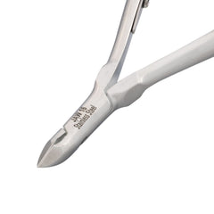 HNRD-A012, HAAN Round Jaw Cuticle Nipper – 16, Single Spring (Polish Grey), Stainless Steel 420