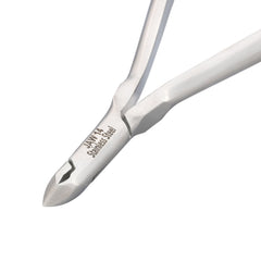 HNRD-A026,  HAAN Round Jaw Cuticle Nipper – 14, Double Spring (Polish Grey), Stainless Steel