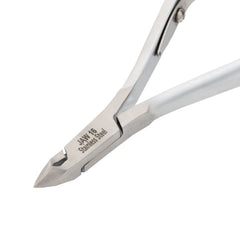 HNSQ-A003 Square Head Cuticle Nipper, (Matt Grey), Jaw 16, Single Spring, Stainless Steel 420