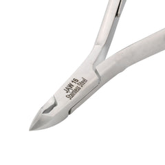 HNSS-A008 Semi-Square Head Cuticle Nipper, Jaw 16, Single Spring, Stainless Steel 420