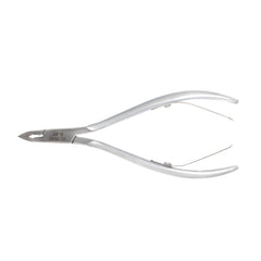 HNSQ-A013, HAAN Square Jaw Cuticle Nipper – 14, Double Spring (Matt Grey), Stainless Steel 420