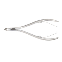 HNSS-A020, HAAN Semi-Square Jaw Cuticle Nipper – 14, Double Spring (Polish Grey), Stainless Steel 420