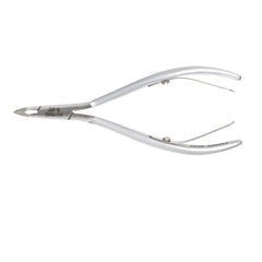 HNSS-A019,  HAAN Semi-Square Jaw  Cuticle Nipper – 14, Double Spring (Matt Grey), Stainless Steel 420