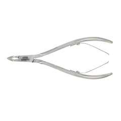 HNSQ-A014, HAAN Square Jaw Cuticle Nipper – 14, Double Spring (Polish Grey), Stainless Steel 420