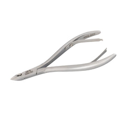 HNSS-A023,  HAAN Semi-Square Jaw Cuticle Nipper – 16, Double Spring (Polish Grey), Stainless Steel 420