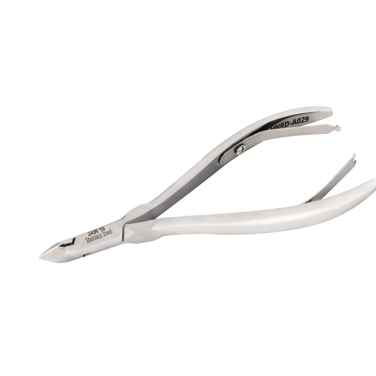 HNRD-A029, Polish Grey , Round Jaw 16, Double Spring Cutcle Nipper | Stainless Steel 420
