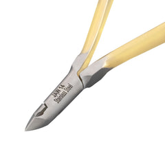 HNRD-A027,  HAAN Round Jaw Cuticle Nipper – 14, Double Spring (Half Gold) Stainless Steel 420