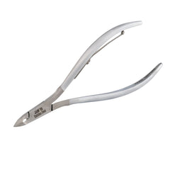 HNSS-A007 Semi-Square Head Cuticle Nipper, Matt Grey, Jaw 16, Single Spring, Stainless Steel 420