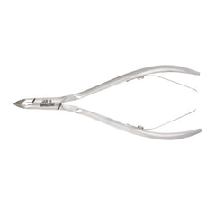 HNRD-A026,  HAAN Round Jaw Cuticle Nipper – 14, Double Spring (Polish Grey), Stainless Steel