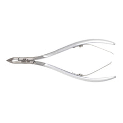 HNRD-A025, HAAN Round Jaw Cuticle Nipper – 14, Double Spring (Matt Grey), Stainless Steel 420