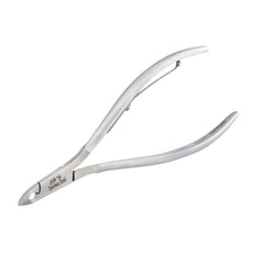 HNSS-A005 Semi-Square Head Cuticle Nipper,Matt Grey, Jaw 14, Single Spring, Stainless Steel 420