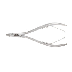 HNSS-A023,  HAAN Semi-Square Jaw Cuticle Nipper – 16, Double Spring (Polish Grey), Stainless Steel 420
