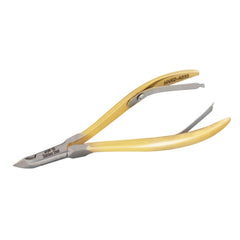 HNRD-A030, Half Gold,  Round Jaw 16,  Double Spring Cuticle Nipper | Stainless Steel 420
